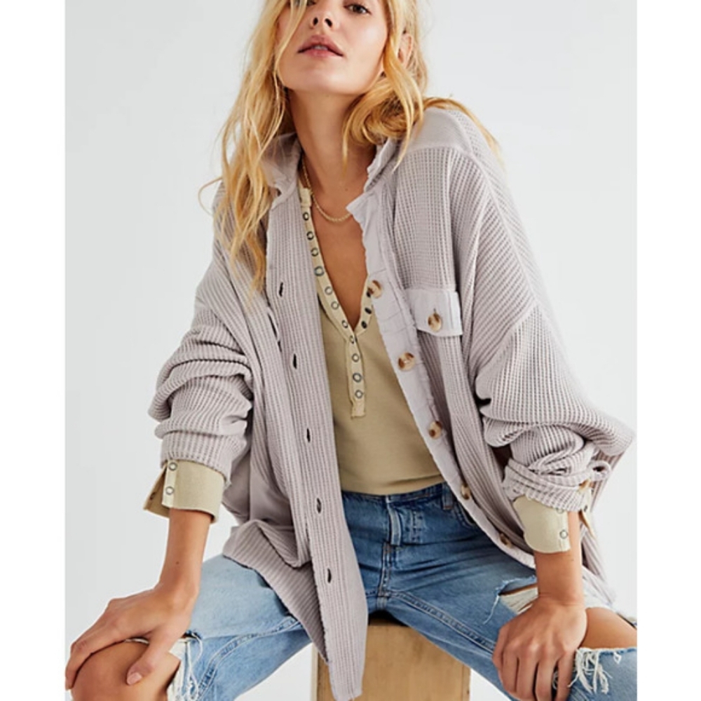 Free People One Scout Jacket Lilac